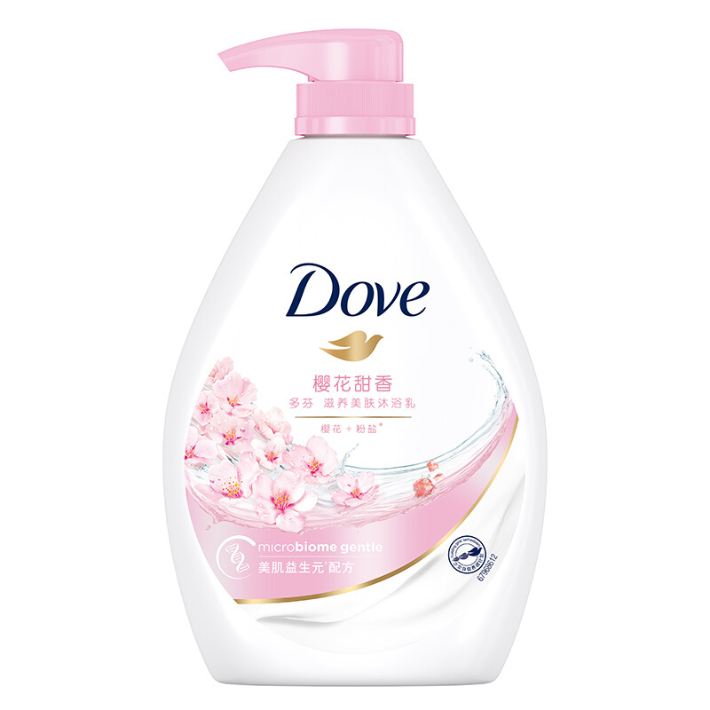 Dove 多芬 滋养美肤沐浴乳 樱花甜香 1000g 25.9元