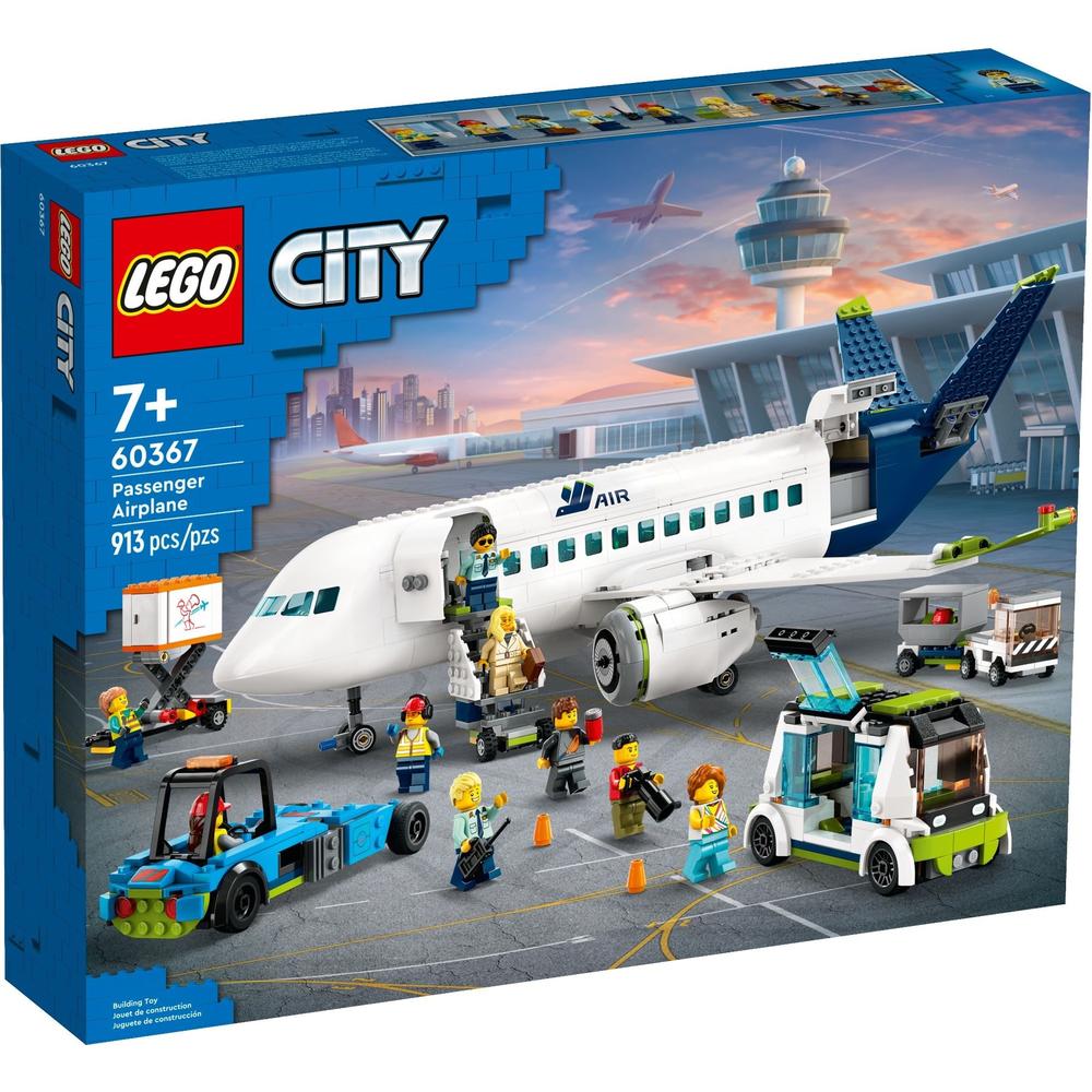 百亿补贴：LEGO 乐高 积木城市系列60367客运飞机男女孩拼装积木玩具 473元
