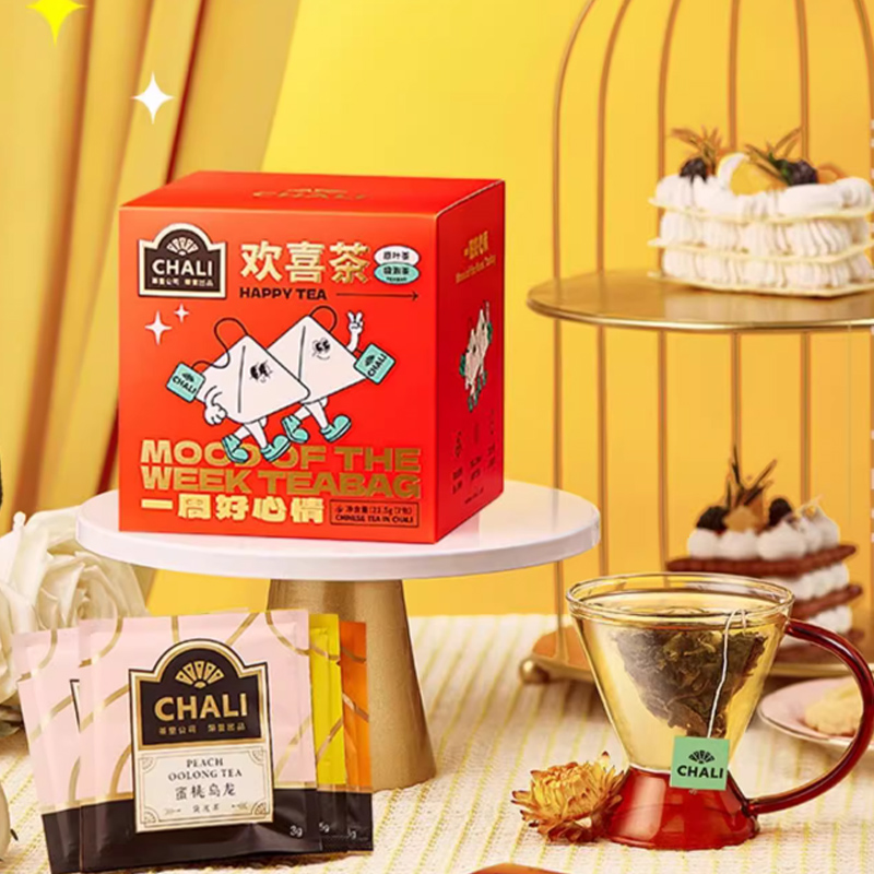 CHALI欢喜茶伴手礼茶包蜜桃乌龙桂花玫瑰红茶花果茶茶里公司茶叶 19元