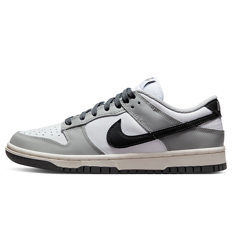 NIKE 耐克 DUNK LOW 女子白灰色透气低帮跑步运动休闲板鞋DD1503-117 36 339元