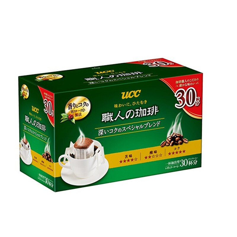 UCC 悠诗诗 职人 滴滤式挂耳咖啡 深厚浓郁 210g（7×30袋） 44.93元