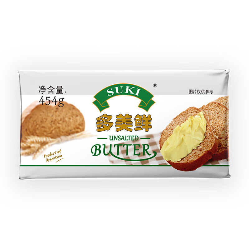 SUKI 多美鲜 阿根廷进口 动脂黄油 原味454g 28.14元