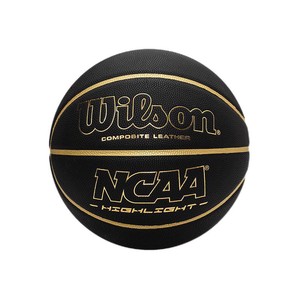 Wilson 威尔胜 NCAA HIGHLIGHT BLGO BSKT PU篮球 WTB067519IB07CN 黑色/金色 7号/标准