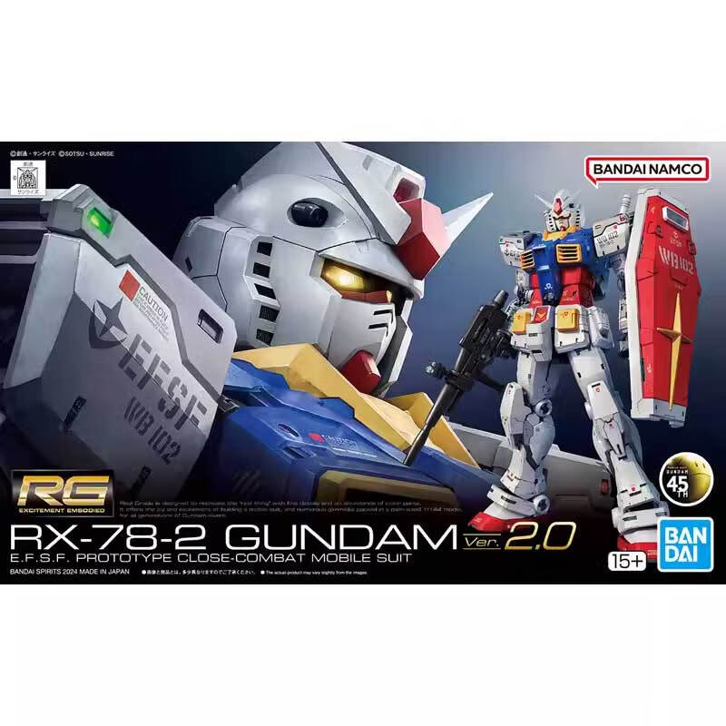 BANDAI 万代 1/144 RG 元祖 2.0 京东自营有货了 265元