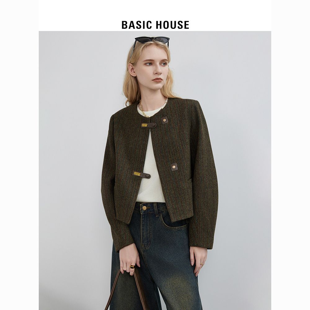 百亿补贴：BASIC HOUSE 百家好 女士老钱风正肩上衣 388.99元