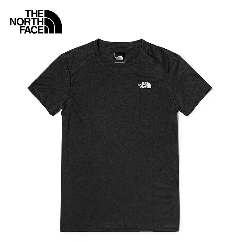 THE NORTH FACE 北面 短袖T恤男户外透气速干短袖7WB5 黑色/JK3 M 139元