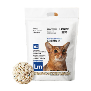 LORDE 里兜 6重混合猫砂豆腐膨润土矿砂 2.5kgx4袋共10kg