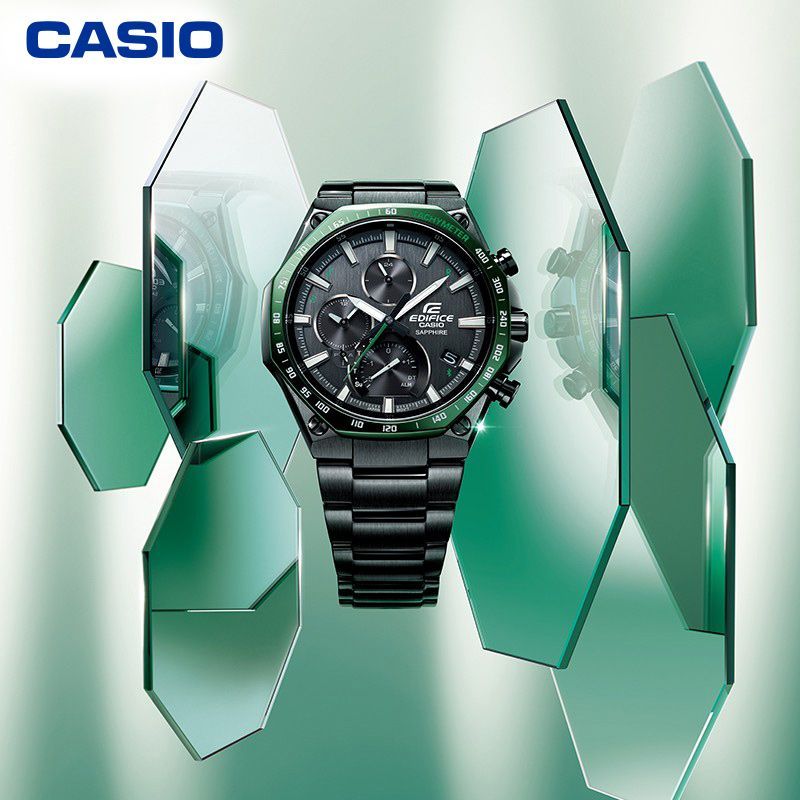 百亿补贴：CASIO 卡西欧 EDIFICE艾迪斐斯蓝牙系列 51.1毫米太阳能腕表 EQB-1100XYDC-1A 1371.67元