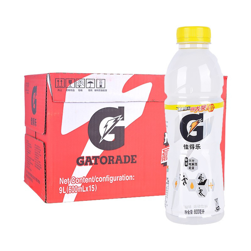 GATORADE 佳得乐 百事可乐 佳得乐 GATORADE 西柚 补充电解质 运动饮料 600ml*15 百事出品 41.33元