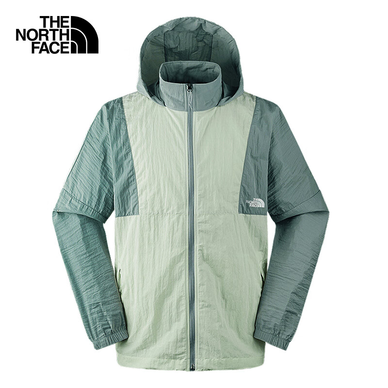 THE NORTH FACE 北面 防风夹克男户外防风防泼外套7WDM 绿色/KIH L 319元