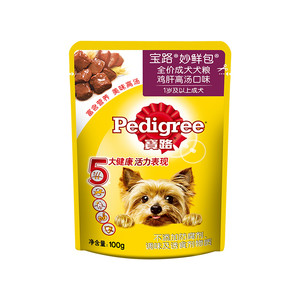 宝路狗零食妙鲜包®湿粮狗狗泰迪中小型成犬宠物罐头通用12/24包