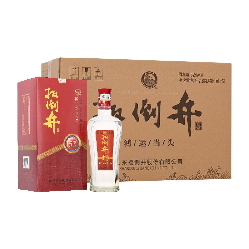 扳倒井 浓香型纯粮白酒52度 480mL 6瓶 礼盒装（赠送鸿运500ml*4瓶） 167.31元