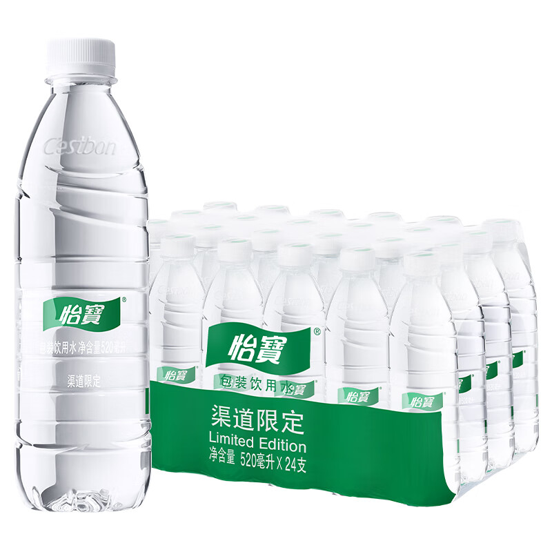 C'estbon 怡宝 包装饮用水520ml*24瓶整箱装 日常饮用 23.06元