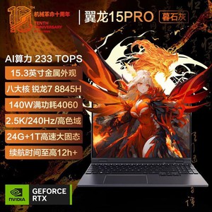 百亿补贴：MECHREVO 机械革命 翼龙15 Pro 99Wh版 15.3英寸游戏本（R7-8845H、32GB、1TB、RTX4070、2.5K）