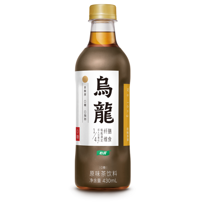 怡宝茶饮料乌龙茶430ml*15支/箱低糖茶 135.66元