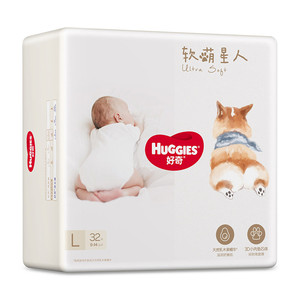 HUGGIES 好奇 软萌星人柯基裤成长裤L32片（尺码任选）