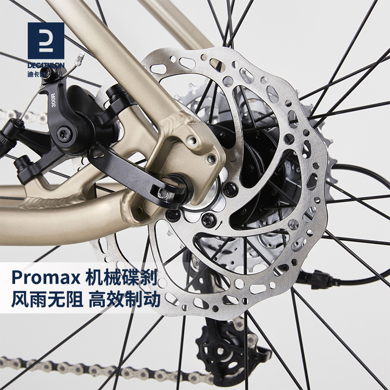 DECATHLON 迪卡侬 RC500竞速公路自行车超快超轻碳叉长途线碟刹OVB1 RC500 V2 至尊金 M 3699.9元