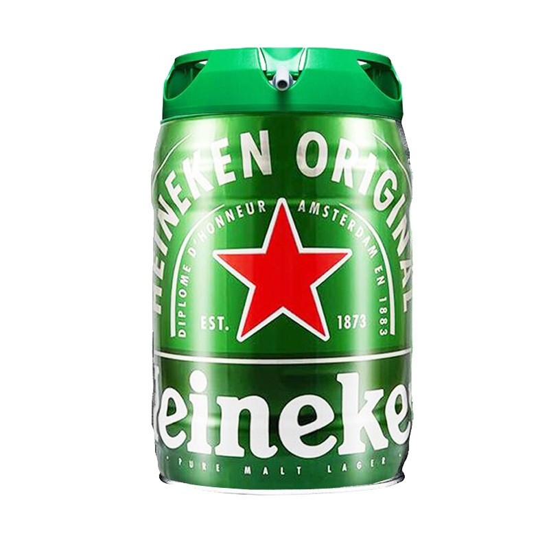 Heineken 喜力 铁金刚 啤酒 5L+星银*6罐（赠经典铝瓶*12瓶+店铺领取五芳斋月饼一份） 105.69元