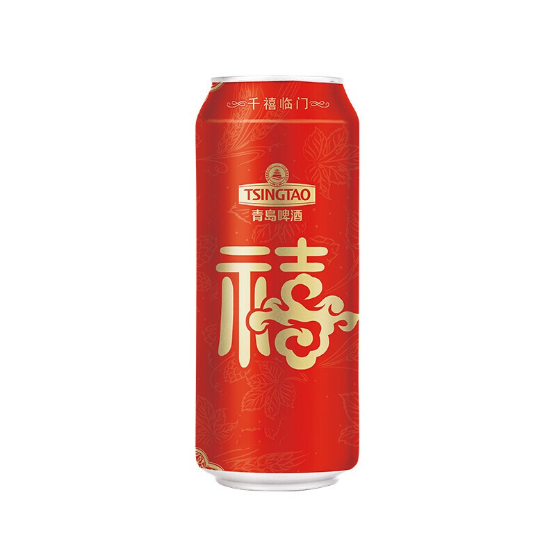 TSINGTAO 青岛啤酒 福禧罐 500ml*12听 整箱装 41.1元