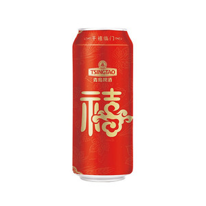 TSINGTAO 青岛啤酒 福禧罐 500ml*12听 整箱装