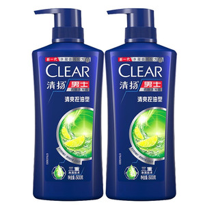 CLEAR 清扬 洗发水 去屑控油洗发露 男女通用氨基酸洗发乳 去屑控油500g+100g*2