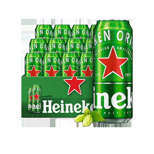 Heineken 喜力 黄啤整箱 500mL 12罐