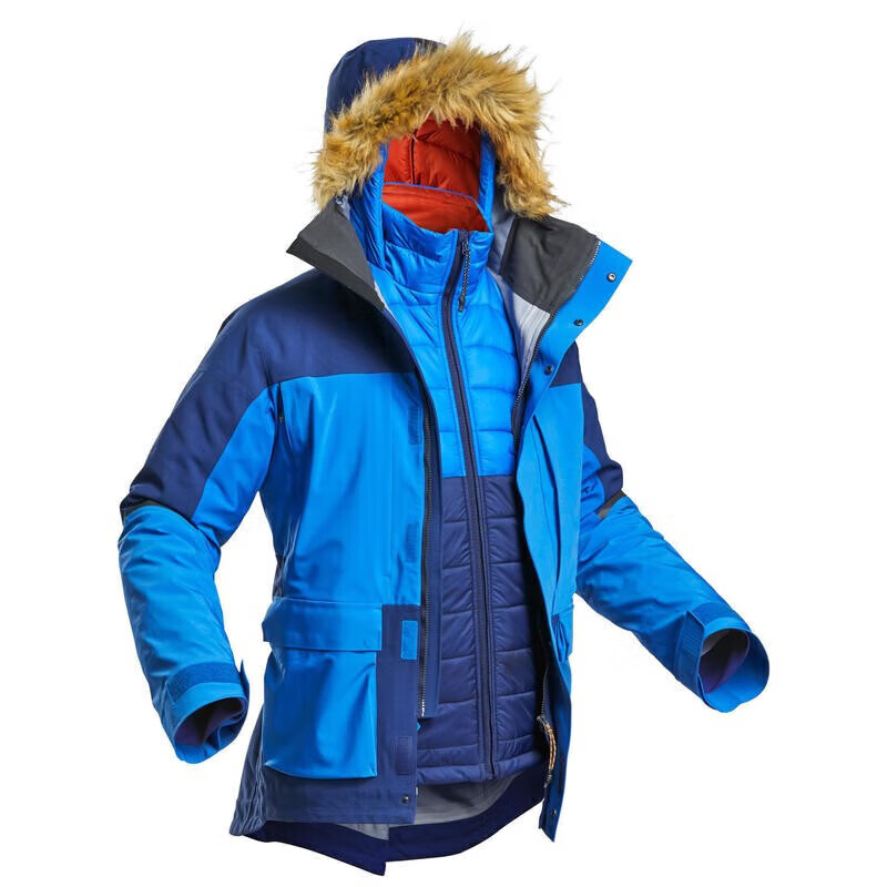 DECATHLON 迪卡侬 ARCTIC 900 男子三合一冲锋衣 8549103 蓝色 L 1999.9元