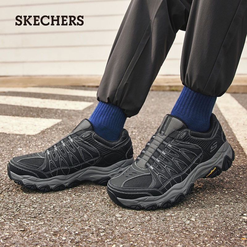 Skechers斯凯奇2024新款秋季男鞋复古户外鞋厚底一脚蹬运动休闲鞋 418.71元