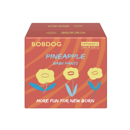 BoBDoG 巴布豆 新菠萝量贩装 拉拉裤 XXXL64片 44元