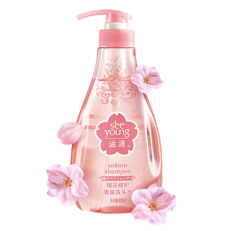 seeyoung 滋源 樱花修护香氛洗头水 400ml（任选3瓶） 16.38元