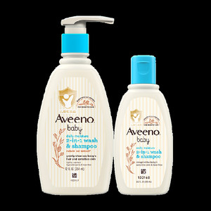 Aveeno/艾惟诺宝宝婴儿童温和沐浴露洗发水二合一沐浴354ml+100ml