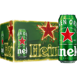 Heineken 喜力 经典500mL*12罐赠经典铝瓶330m1*12瓶+星银500m1*3罐