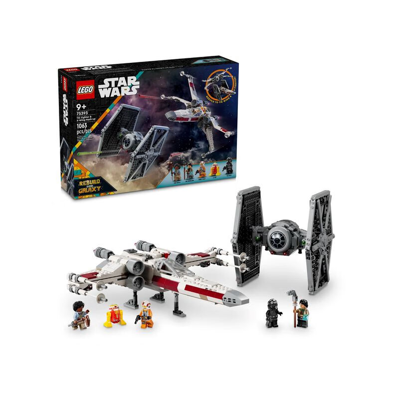 LEGO 乐高 星球大战 75393 TIE战机与X翼战机 547元