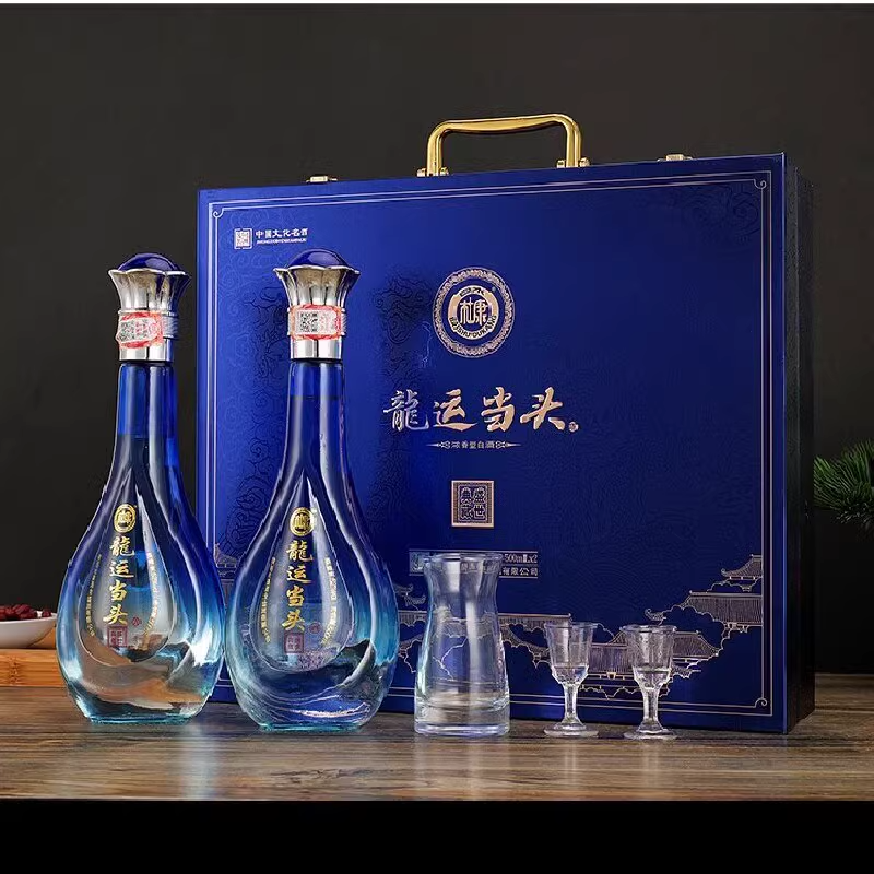 中秋贺礼 白水杜康【龍运当头】白酒500ml*6瓶手提礼盒装52度酒A7 189.9元