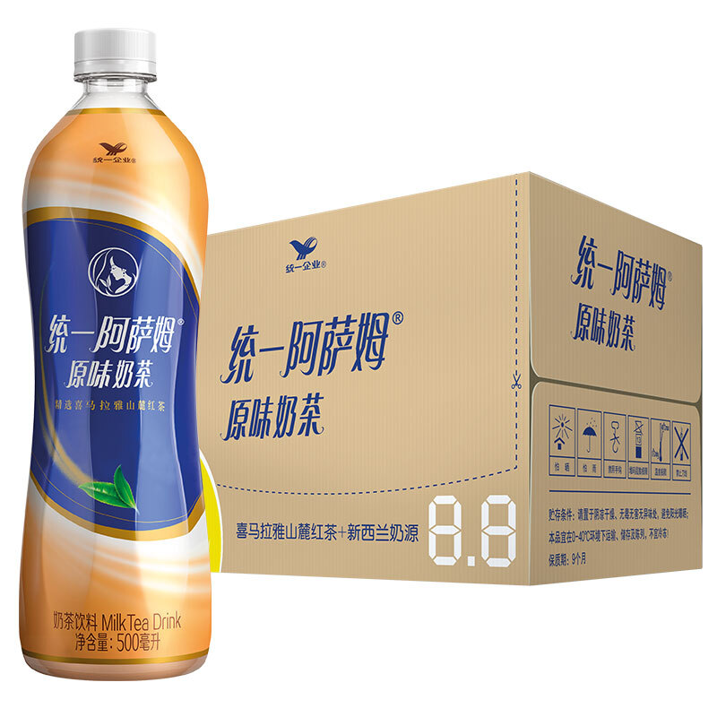 Uni-President 统一 阿萨姆奶茶 原味 500ml*15瓶 38.27元