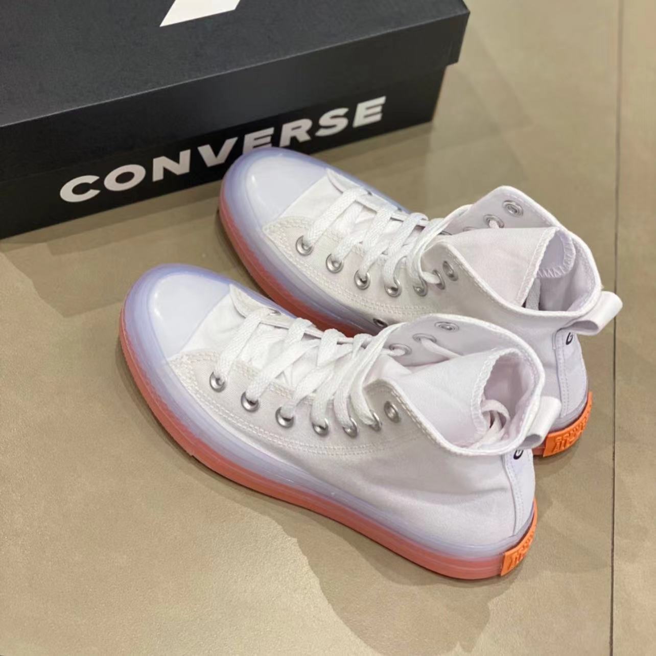 百亿补贴：CONVERSE 匡威 All Star-CX超轻水晶果冻底舒适高帮帆布鞋/167807C断码 93.9元