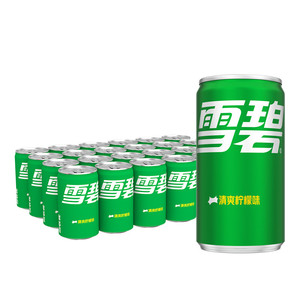 Sprite 雪碧 可口可乐（Coca-Cola）雪碧 Sprite 汽水饮料 200ml*24罐 整箱装 迷你摩登罐整箱装