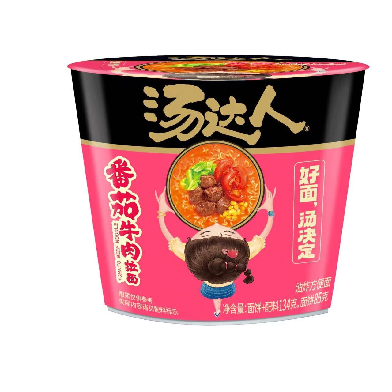 Uni-President 统一 汤达人 番茄牛肉面 134g*12桶 43.73元