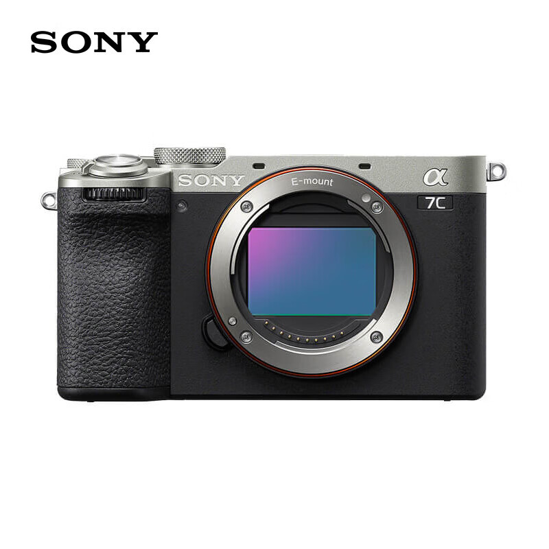 SONY 索尼 Alpha 7C II 全画幅 微单相机 银色 单机身 12199元