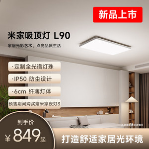 MIJIA 米家 吸顶灯 L90 智能控制 长方形现代客厅灯 小爱智能语音 115W