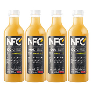 农夫山泉NFC果汁橙汁300ml*10瓶番石榴汁芒果汁无添加糖饮料