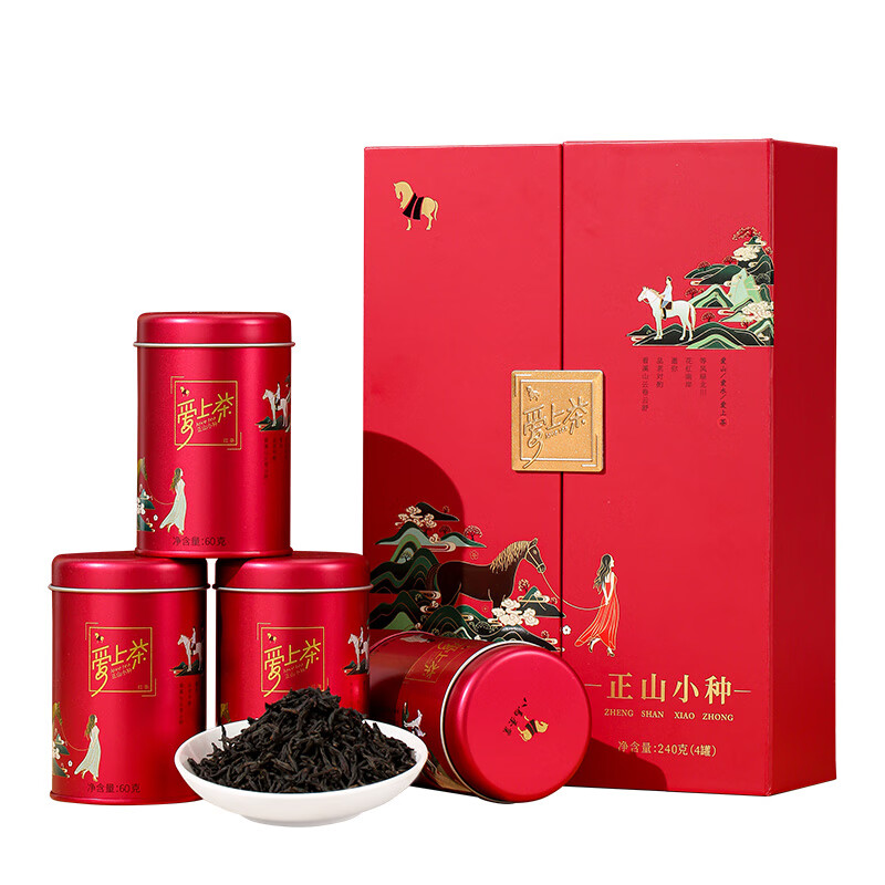 bamatea 八马茶业 正山小种红茶 爱上茶系列 礼盒装 240g 114.1元