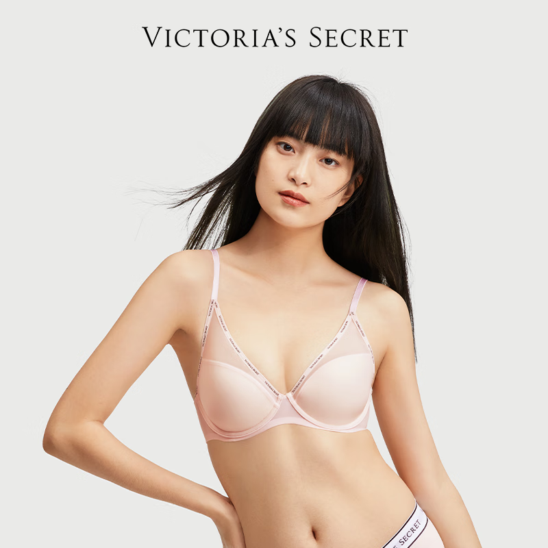 VICTORIA'S SECRET 维多利亚的秘密 性感网纱薄杯小冰杯3.0内衣 97.01元