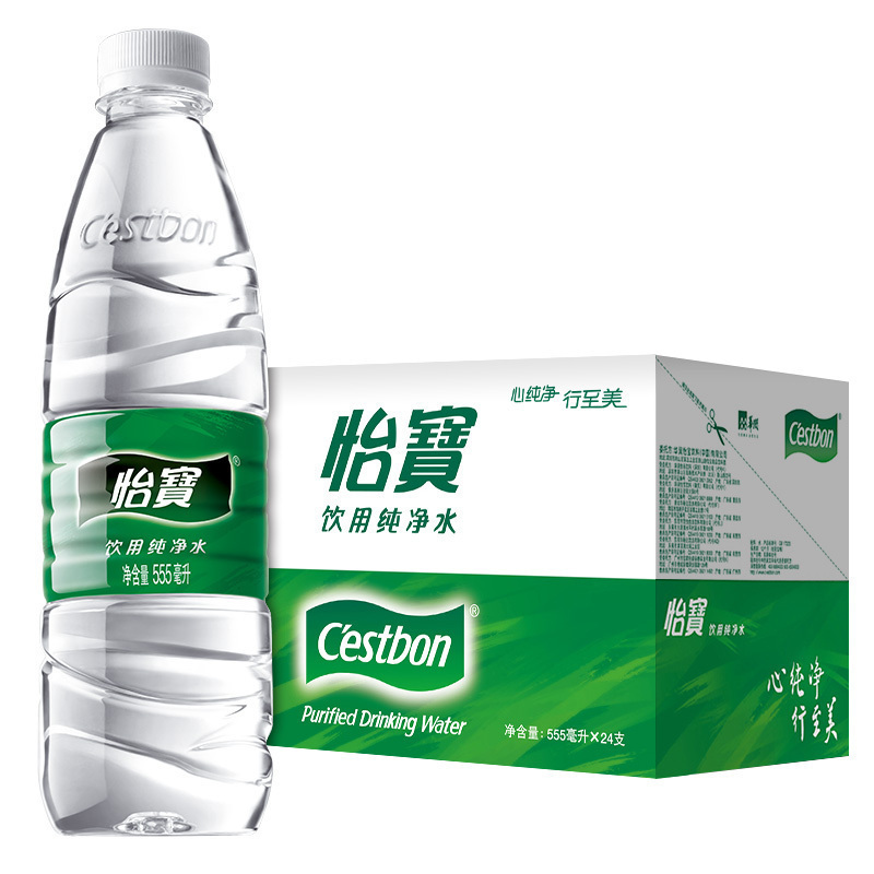 C'estbon 怡宝 饮用水 纯净水 555ml*24瓶 整箱 25.28元