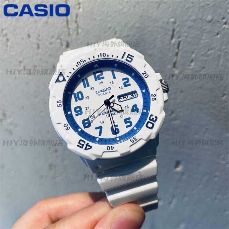 CASIO 卡西欧 F-108WHC-7B男女手表白色方块运动电子表F108WH-1B 1A 218H MRW-200HC-7B2冰淇淋 170元