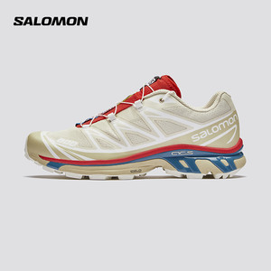 21日20点、新品发售：salomon 萨洛蒙 男女款 越野跑鞋 XT-6 米灰色 472934 4.5 (37 1/3)