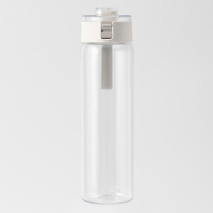 百亿补贴：MUJI 無印良品 无印良品 MUJI 共聚酯 便携水杯 Tritan 白灰色 350ml