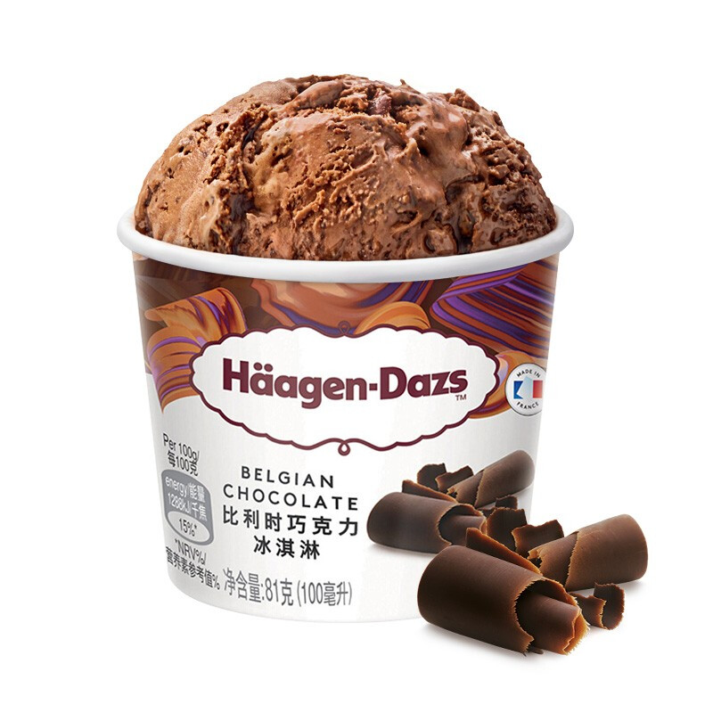 Durobor 比利时 Häagen·Dazs 哈根达斯 比利时巧克力冰淇淋 81g 21.07元