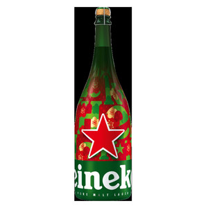 Heineken 喜力 经典拉格 香槟瓶啤酒 1.5L 单瓶装（拍3赠1）