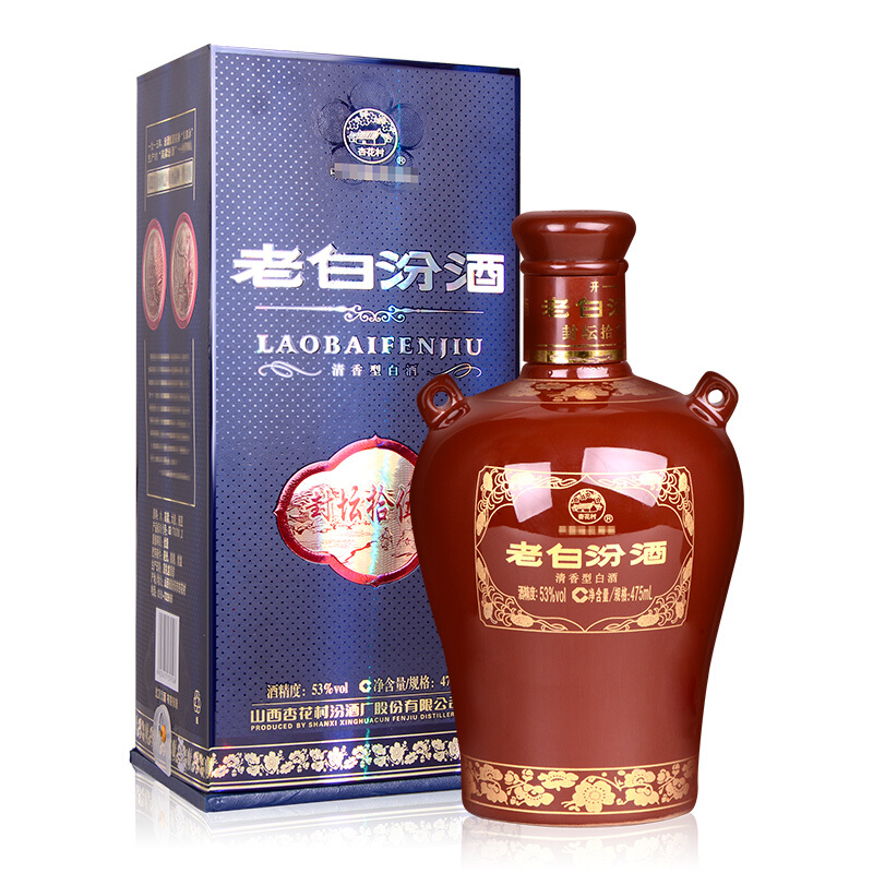 汾酒 老白汾酒 封坛15 53%vol 清香型白酒 475ml 单瓶装 144.68元